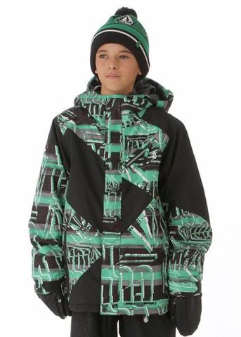 Boys Mission Insulated Jacket (Echo Stripe)