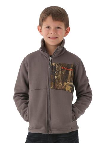 Boys Snow Grid Full Zip (Mineshaft)