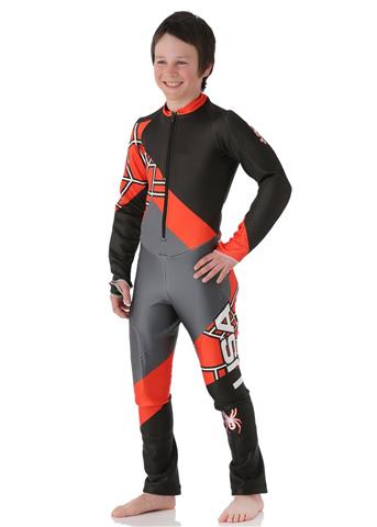 Boys Performance GS Race Suit (Black/Volcano/Slate)