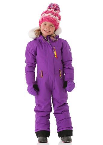Girls Emma One Piece Suit (Electric Purple)