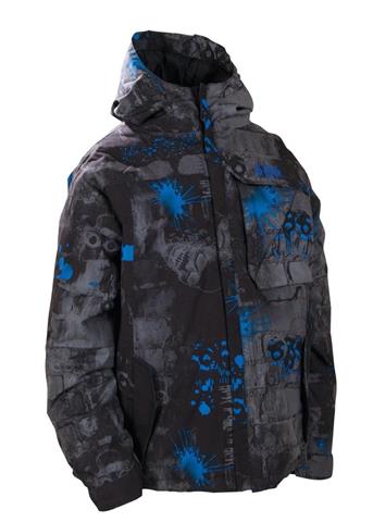 Boys Mannual Bricks Insulated Jacket (Gunmetal)