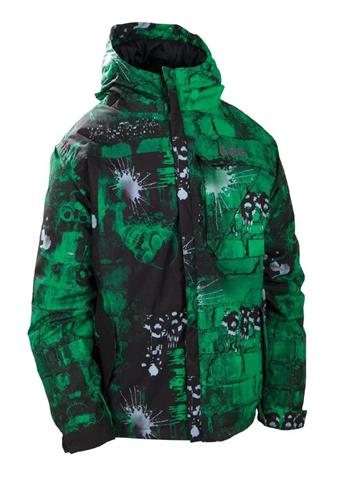 Boys Mannual Bricks Insulated Jacket (Kelly)