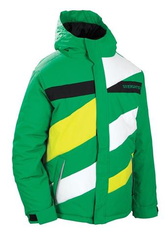 Boys Mannual Puffy Jacket (Kelly Colorblock)