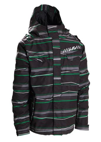 Boys Smarty Incline Insulated 3-in-1 Jacket (Black Stripe)