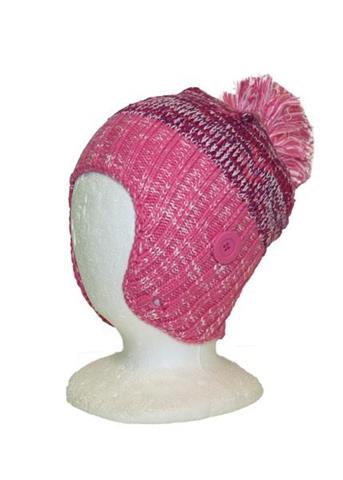 Snowhaven Earflap Beanie (Pink Taffy/Very Pink/Raspberry)