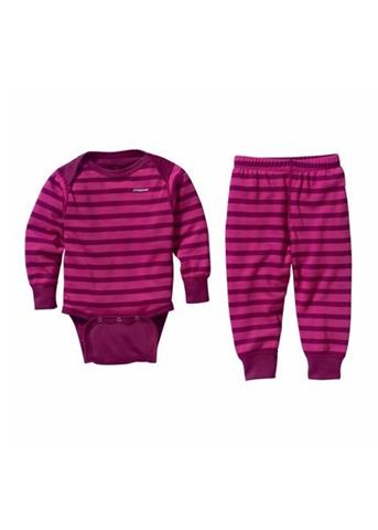 F11 Baby Cap 3 MW Set (Sandstone Stripe: Bougainvillea)