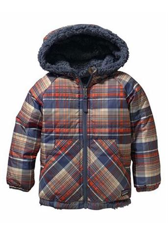 Baby Reversible Tribbles Jacket (Headlands Plaid: Prussian Blue)