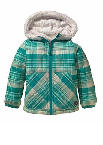 Baby Reversible Tribbles Jacket (Headlands Plaid: Turquoise)