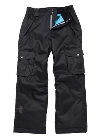F11 Boys Skurvy Insulated Pant (Black Herringbone Denim)