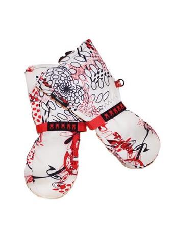 F11 Bitsy Cubby Long Mitten (White Multi Swirl Print)