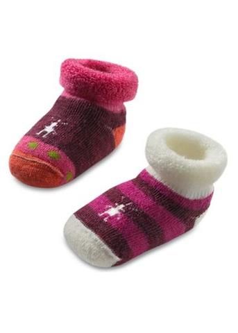 Baby Bootie Batch- 2 Pairs (Berry)