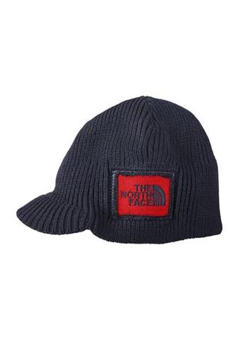 Boys Sideways Beanie (Deep Water Blue/Fiery Red)