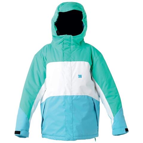 Girls Farah Jacket (Blue Toll/Arcadia Green/White)