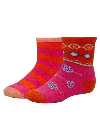F11 Baby Sock Sampler- 2 Pairs (Peony)