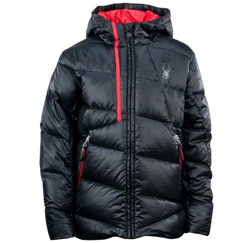 Boys Upside Down Jacket (Black/Red)