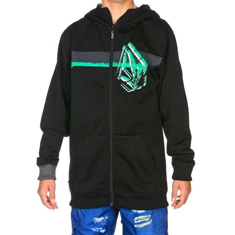 Mustard Long Fleece Full Zip (Black)