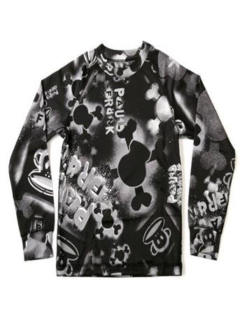 F10 Boys Character Stencil Layer Top (Gunmetal)