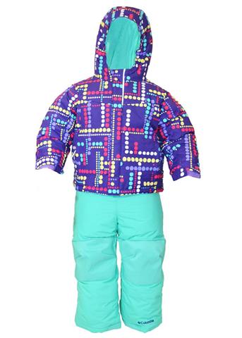 Frosty Slope Set (Hyper Purple Dots Plaid)
