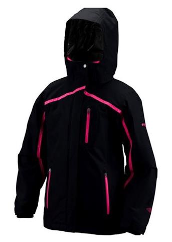 Girls Bugaboo 3-in-1 Tech Parka (Black/Bright Rose)