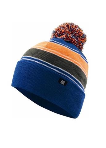 Dodge Beanie (Hazard/Olympian Blue Stripe)