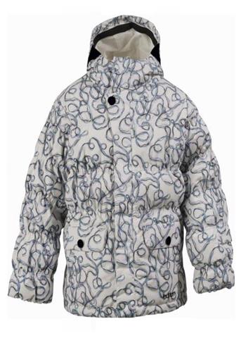 Girls Allure Puffy Jacket (Yarn Multi Print) - Closeout