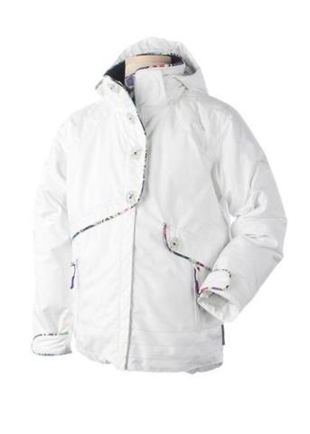 Girls Melia Jacket (White) - Closeout