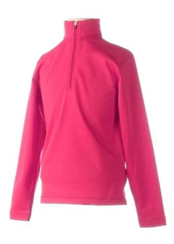 Girls Solar Fleece Top (Pink Ruby)
