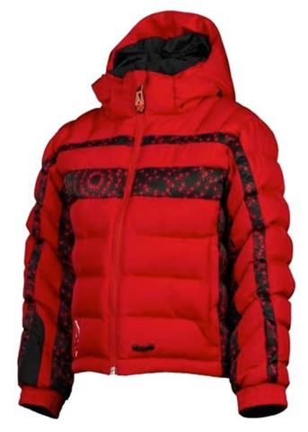 Mini Puff Jacket (Red/Web Bug Print) - Closeout