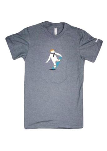 Adult Zemu Snowboarder Tee (Heather Blue)