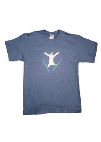 Kids Zemu Skier Tee (Heather Blue)