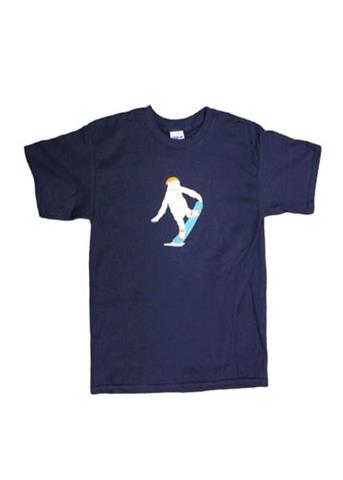 Kid's Zemu Snowboarder Tee (Navy Blue)