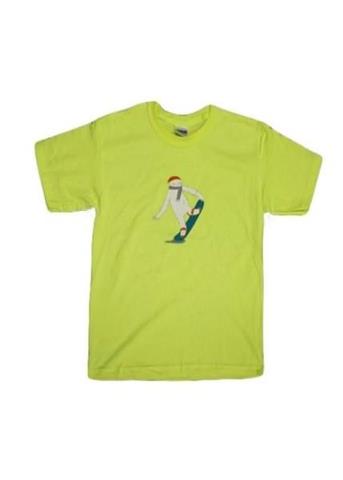 Kid's Zemu Snowboarder Tee (Safety Green)