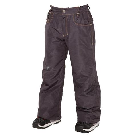 BOYS DESTRUCTED DENIM INS PNT (BLACK)