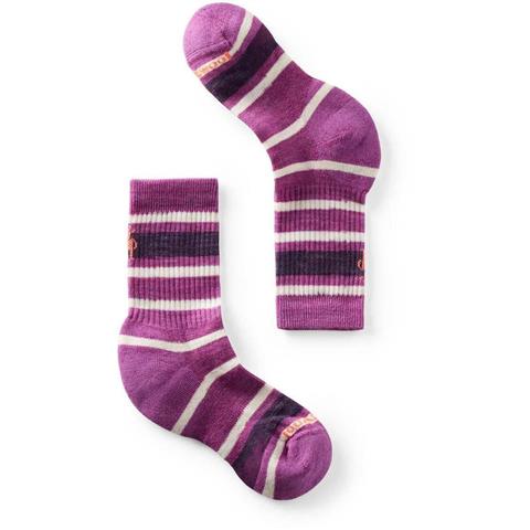 Kids' Hike Light Cushion Striped Crew Socks