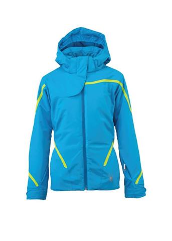 Girls Exhilaration Jacket (Blue Bay/Sharp Lime)