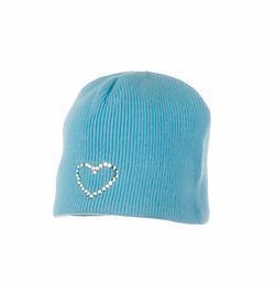 Heart Knit Hat (Breeze) - Closeout
