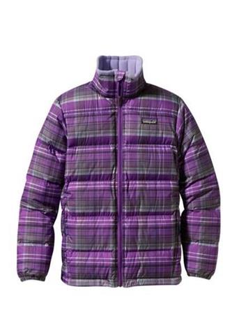 Kids Down Jacket (Headlands Plaid: Acai) - Closeout