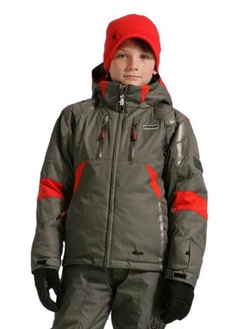 Boys Avenger Jacket (Dark Shadow/Volcano) - Closeout
