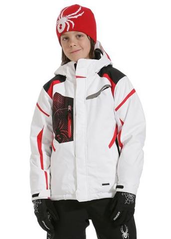 F11 Boys Leader Jacket (White/Black/Red)