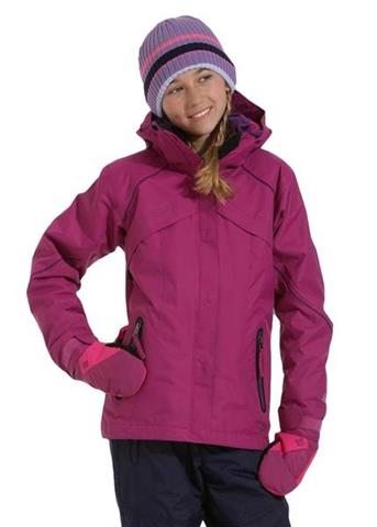 Girls Bugaboo 3-in-1 Parka (Raspberry/Iris Glow)