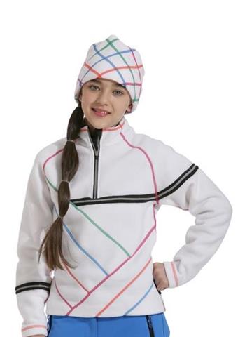 F11 Girls Aliyah Fleece Top (White)