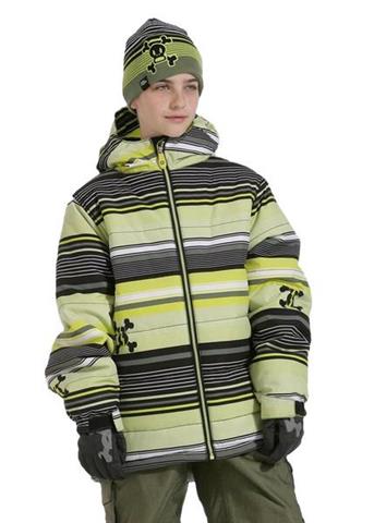 Boys Stripe Insulated Jacket (Acid Skurvy Stripe)