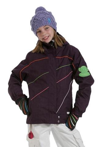 Girls Lumina Insulated Jacket (Grape Linen)