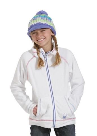 Girls Damsel Fleece Jacket (White)