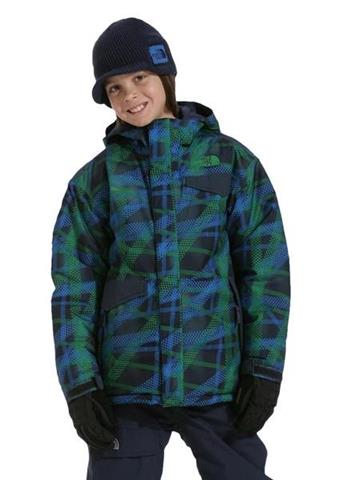Boys Insulated 30X Jacket (Deep Water Blue Print)