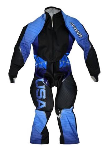 Boys Performance GS Race Suit (Black/USA)
