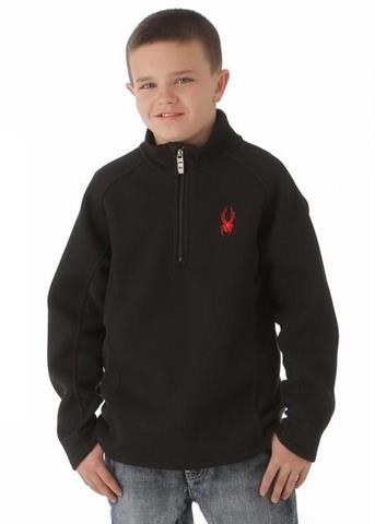 Boys Outbound Half Zip Sweater (Black)