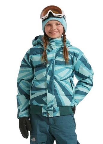 Girls Aerial Down Jacket (Ibiza Blue) - Closeout