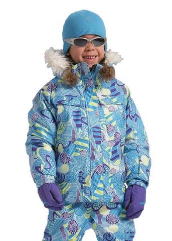 Bitsy Lola Jacket (Blue Bitsy Multi Print) - Closeout