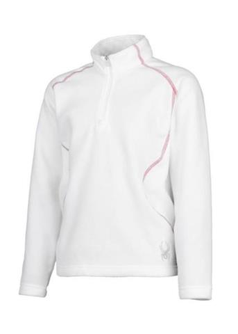 2010 Girls Speed Fleece T-Neck (White)
